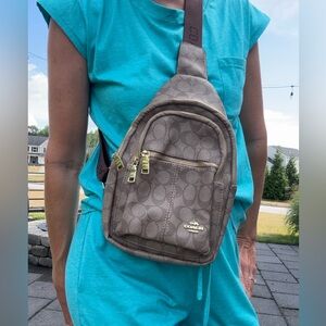 Inspired Brown Crossbody fashion Bag